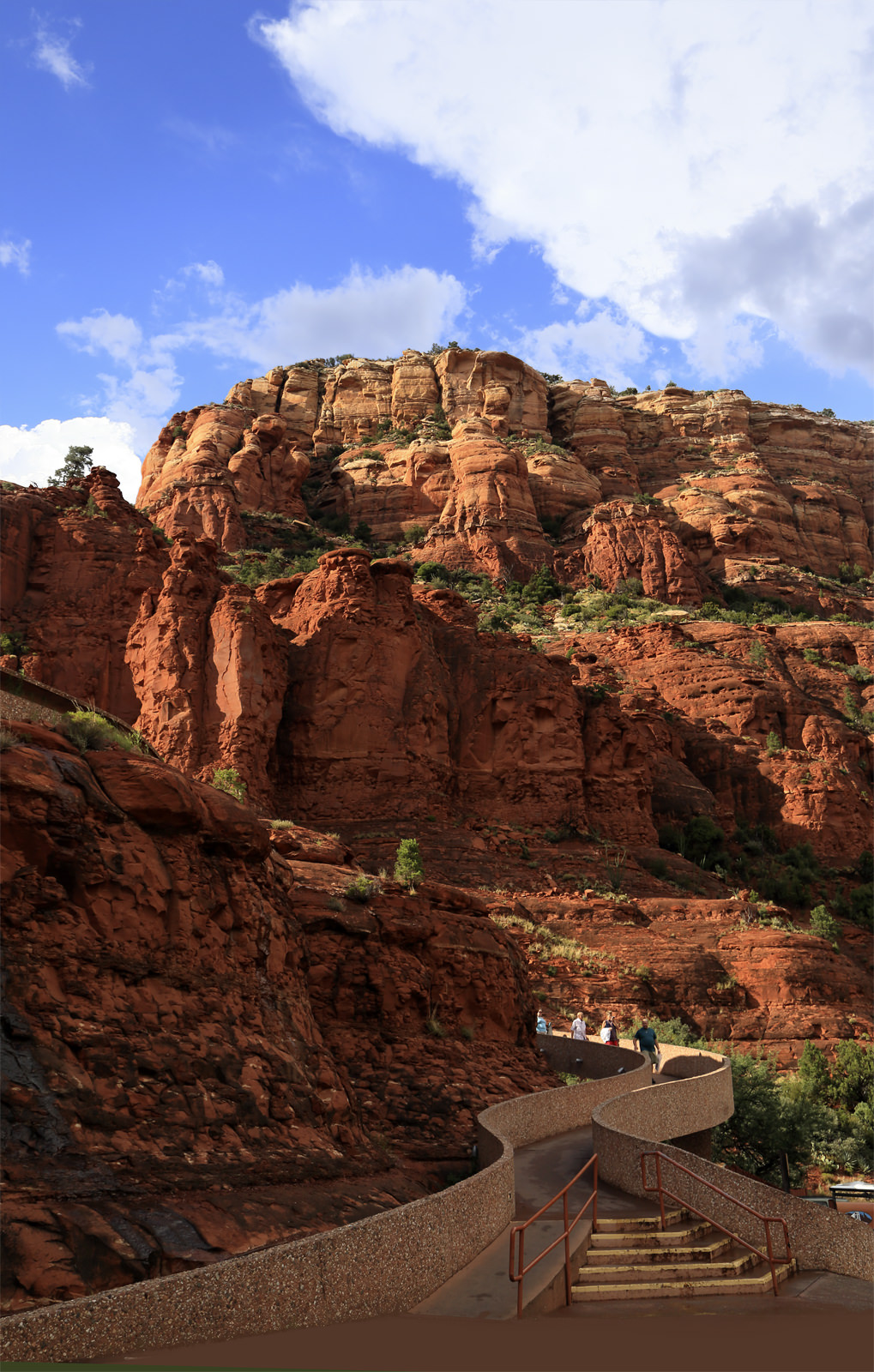 Entrance Ramp at the Chapel of the Holy Cross