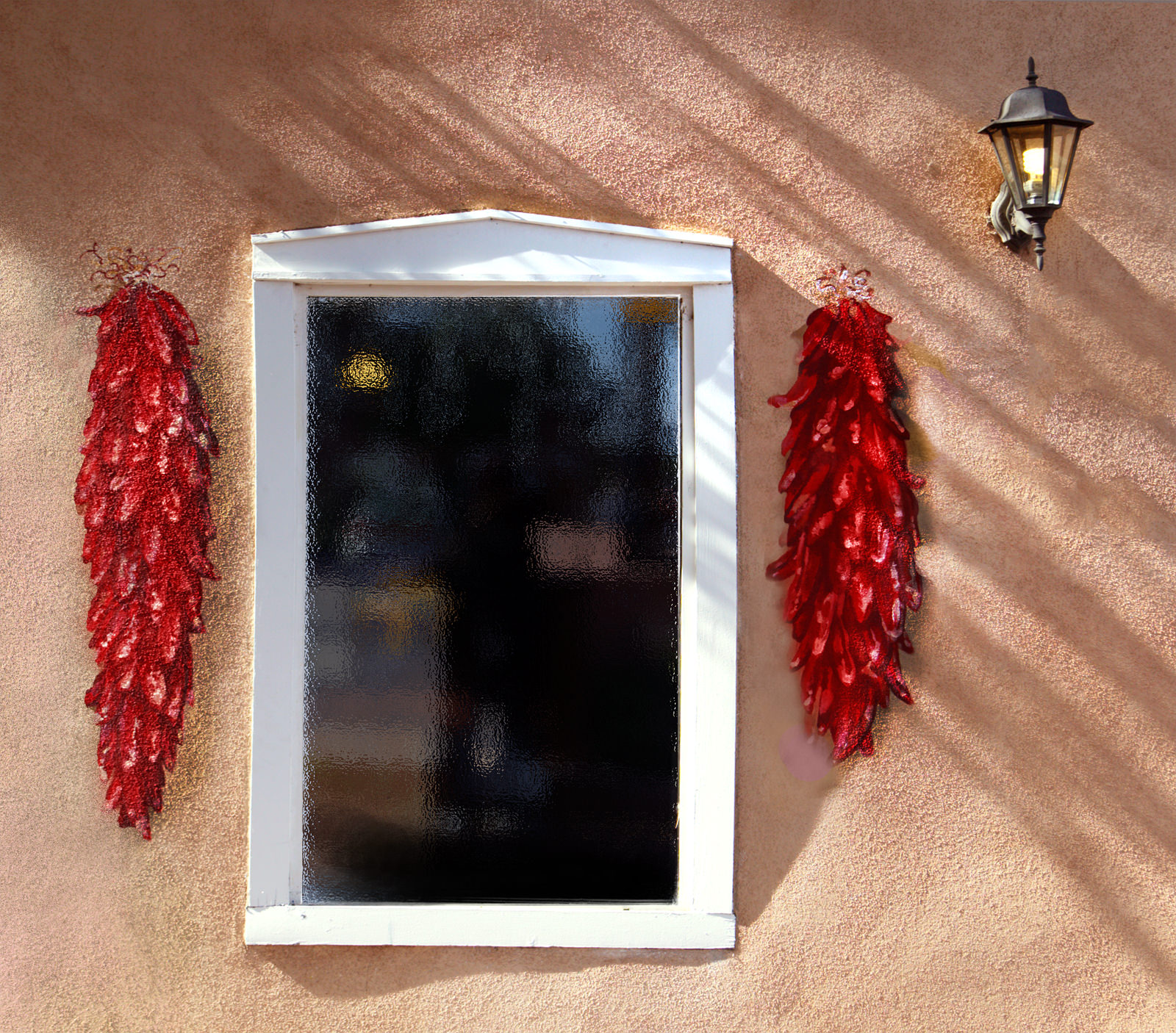 Painted Peppers around a Window