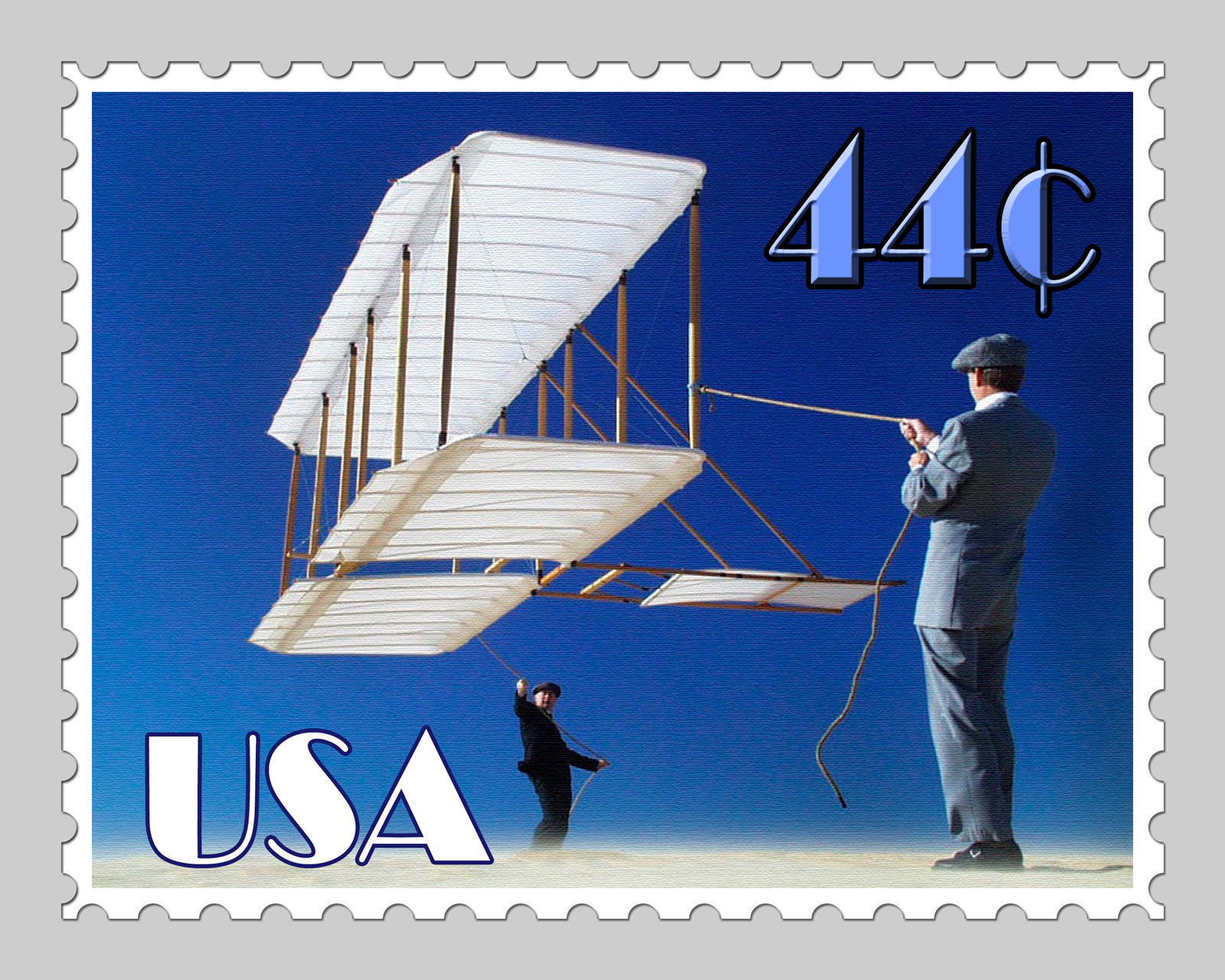 Wright Brothers - Postage Stamp