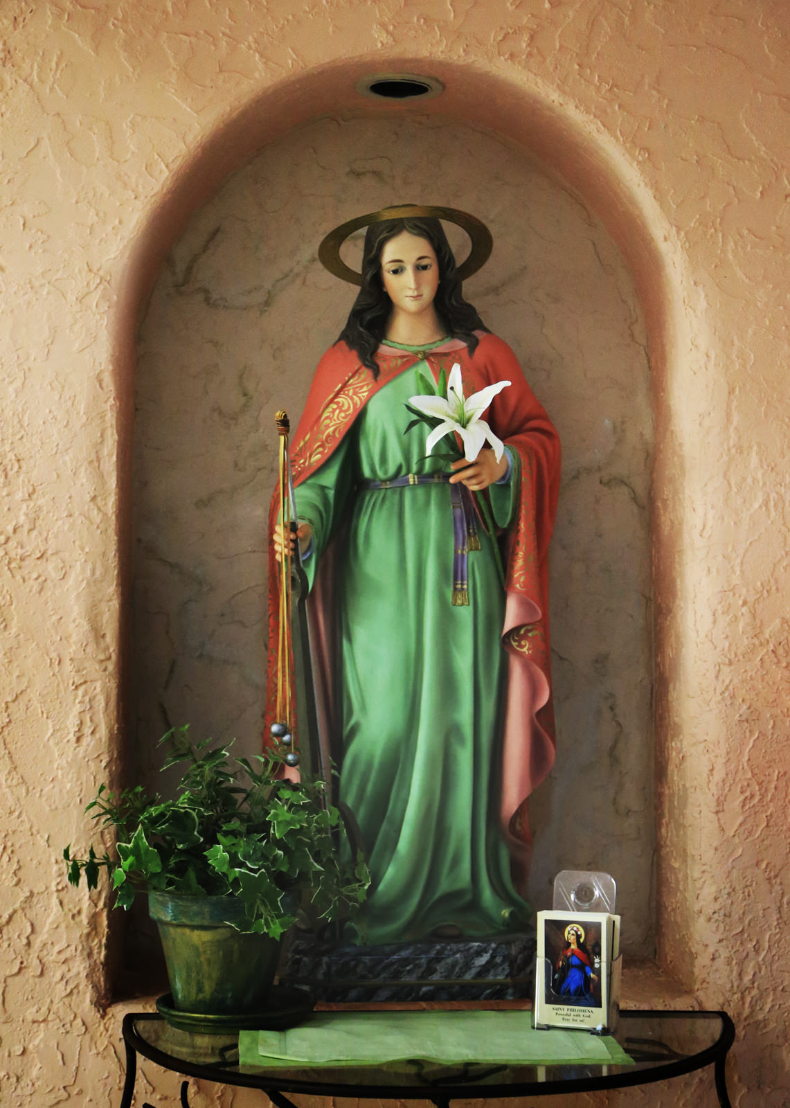 Niche - Statue of St. Philomena